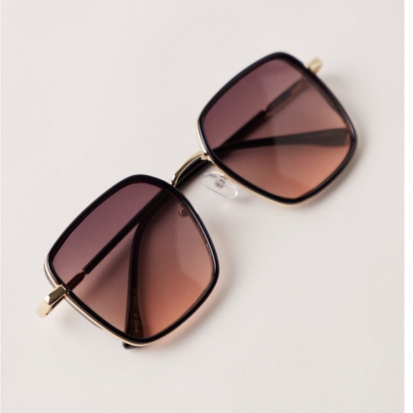 Free people beau square sunglasses in blackberry - Picture 1 of 3